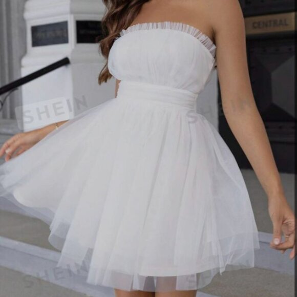 SHEIN Dresses & Skirts - JOYFUNEAR Strapless Mini Dress